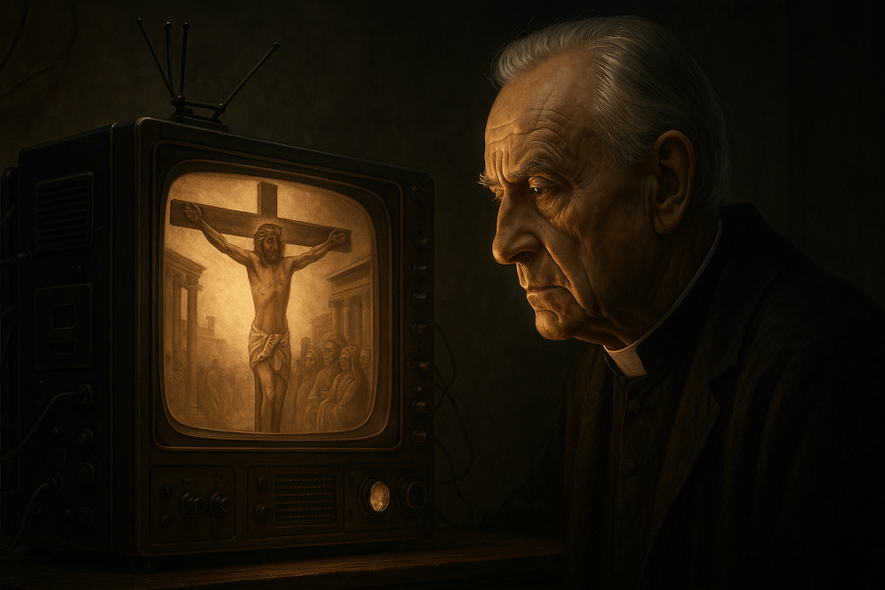 Father Ernetti's Chronovisor time viewing device