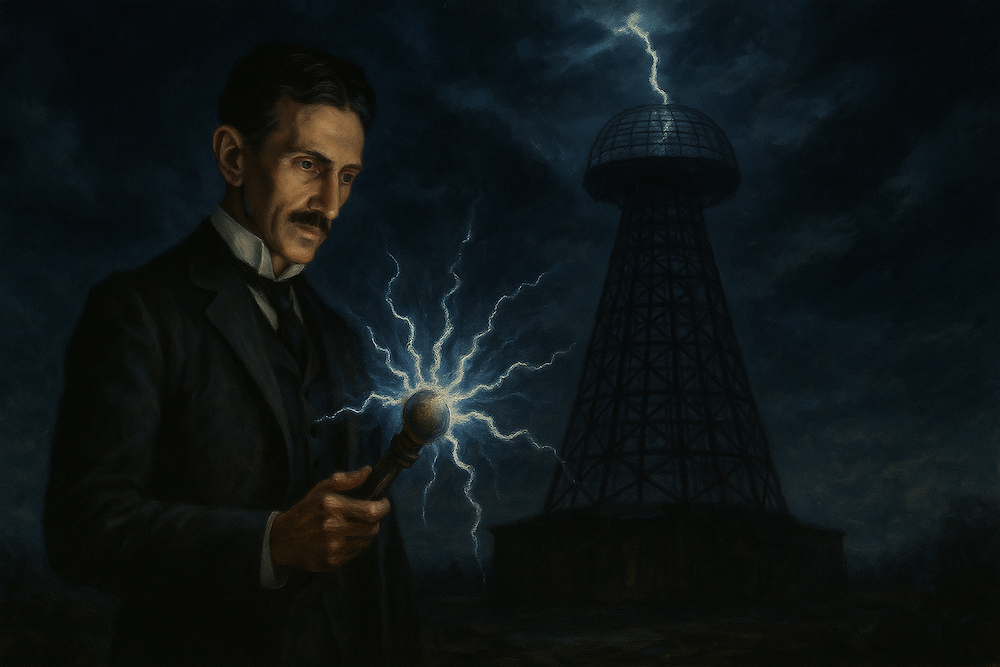 Tesla with electrical devices