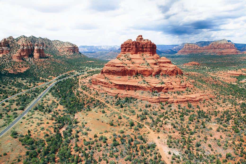 Cathedral Rock and energy seekers at Sedona