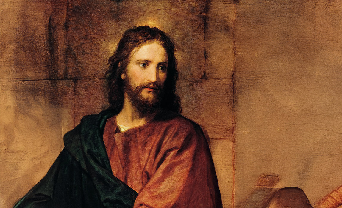 Traditional depiction of Jesus Christ