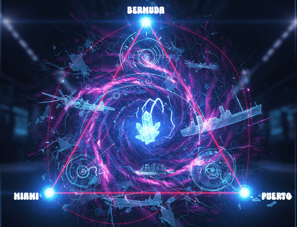 Mystical Bermuda Triangle visualization