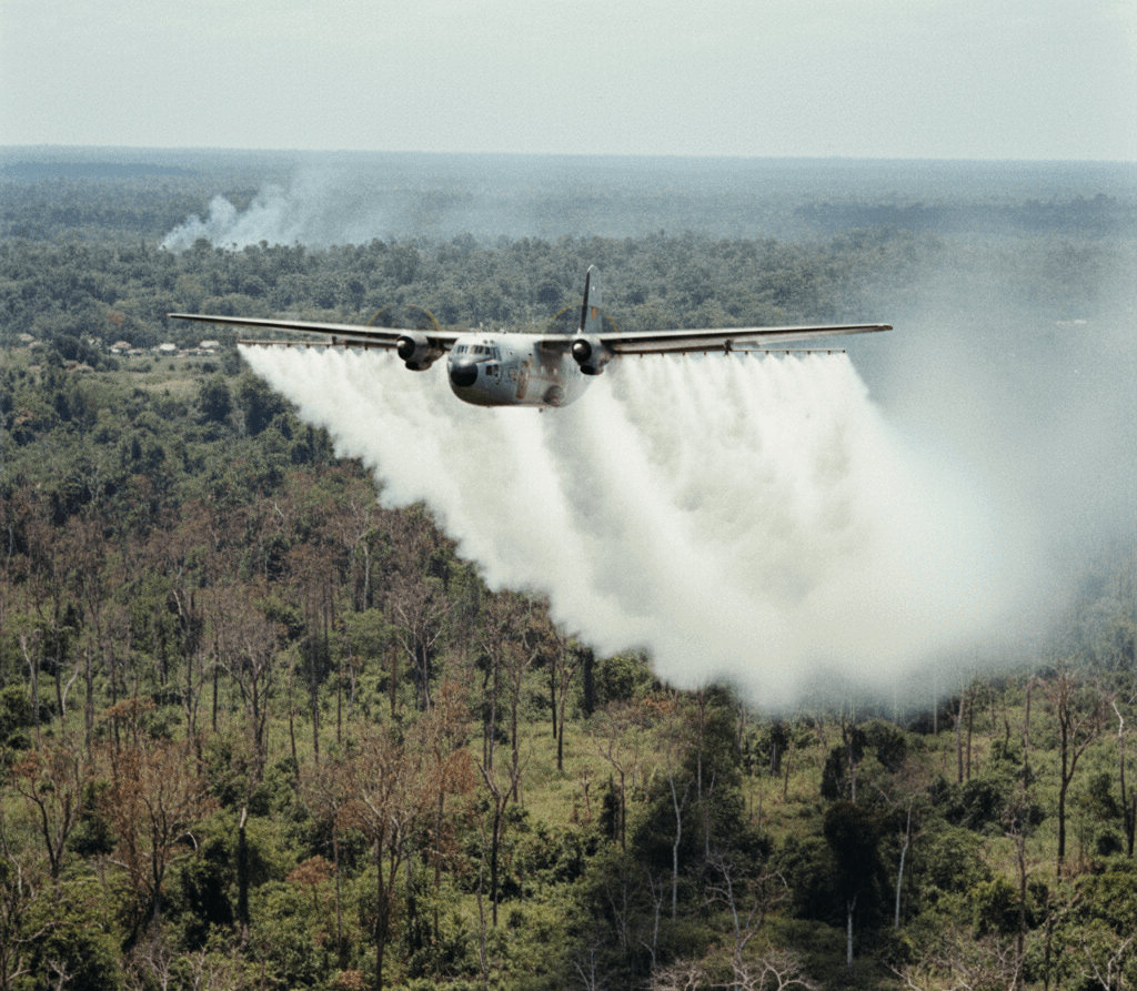Historical chemical spraying operations like Operation Ranch Hand