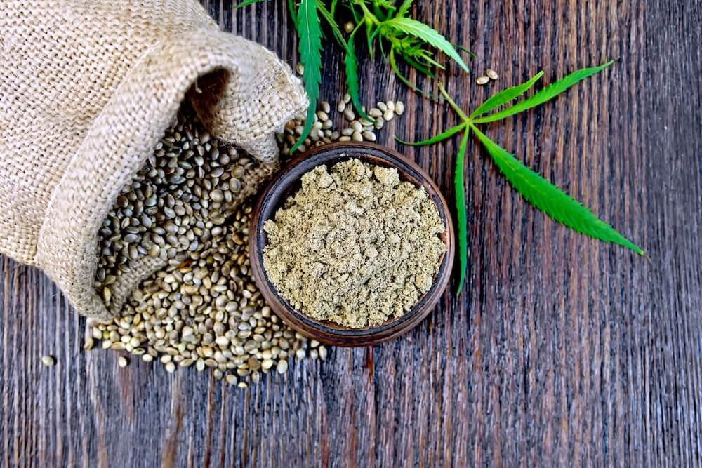 Hemp seeds and hemp protein powder