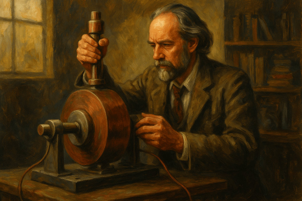 Bruce DePalma with N-machine