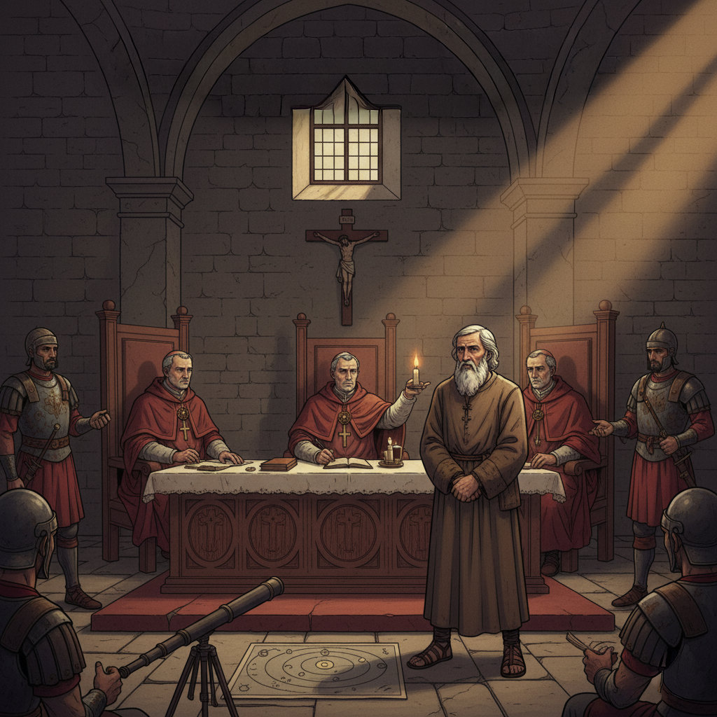 Galileo before the Inquisition