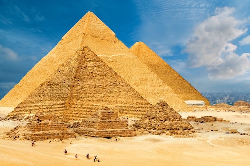 External view of Great Pyramid at Giza